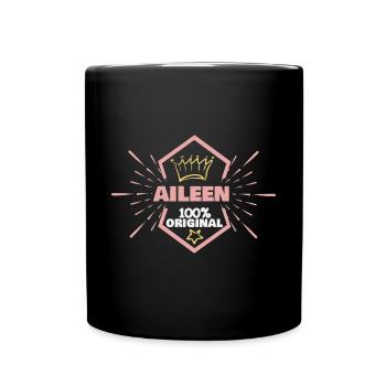 Aileen comme prénom - Mug uni - noir - Devant