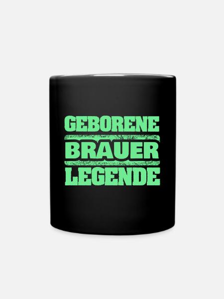 Beruf Brauer - Tasse einfarbig - Schwarz