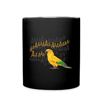 Parakeet Parrot Parakeet Bird - Full Colour Mug - black - Front