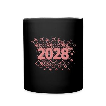 Jahr 2028 - Tasse einfarbig - Schwarz - Vorne