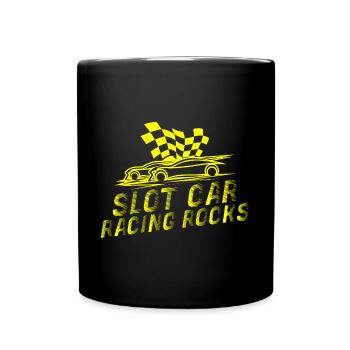 Slot Car Racing Rocks Racer Slot Race Gifts - Tasse einfarbig - Schwarz - Vorne