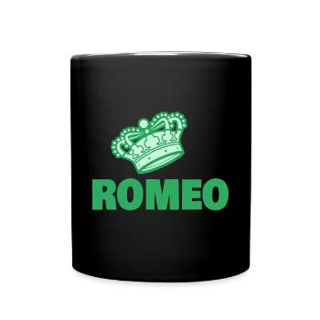Romeo - Tasse einfarbig - Schwarz - Vorne