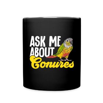 Molina Parakeet Parrot Bird Parakeet - Full Colour Mug - black - Front