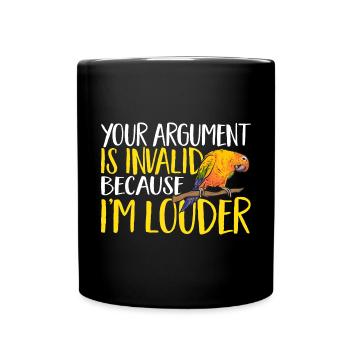 Parakeet, Parrot, Parakeet, Bird - Full Colour Mug - black - Front