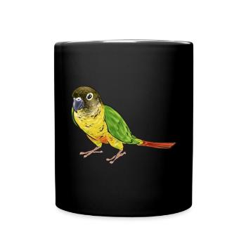 Molina Parakeet Parrot Bird Parakeet - Full Colour Mug - black - Front