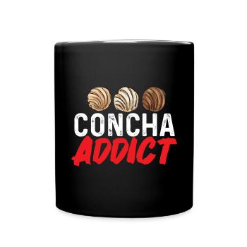 Concha Hispanic Mexican Pan Dulce - Full Colour Mug - black - Front