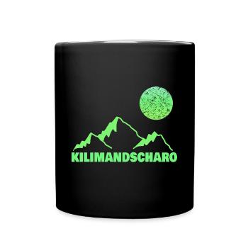 Kilimanjaro as climbing - Full Colour Mug - black - Front
