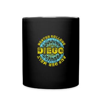 Geschenk für Diego - Tasse einfarbig - Schwarz - Vorne