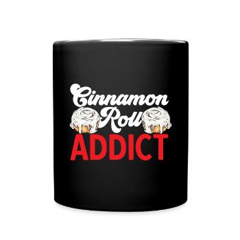 Cinnamon roll - Full Colour Mug - black - Front
