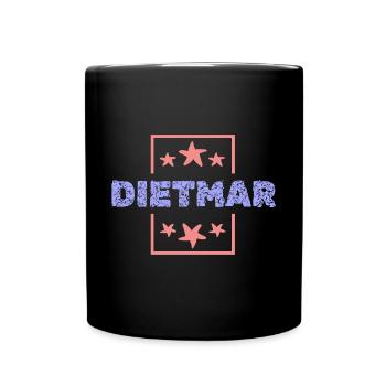 Geschenk für Dietmar - Tasse einfarbig - Schwarz - Vorne