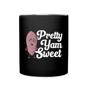 Légumes-racines de patates douces - Mug uni - noir - Devant