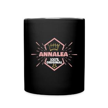 First name Annalea - Full Colour Mug - black - Front