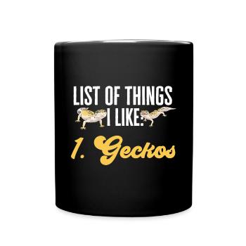 Gecko léopard Gecko reptile gecko de compagnie - Mug uni - noir - Devant