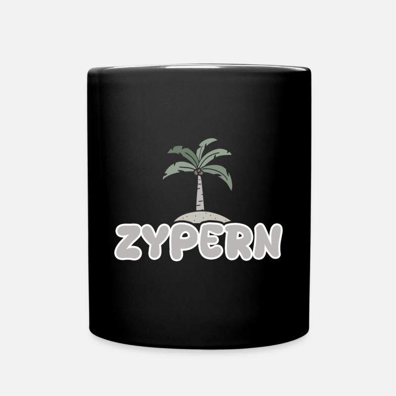 Zypern als Zypern - Tasse einfarbig - Schwarz