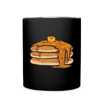 Crêpes Petit-déjeuner Crêpes - Mug uni - noir - Devant