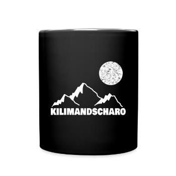 Kilimanjaro as a mountain sport - Full Colour Mug - black - Front