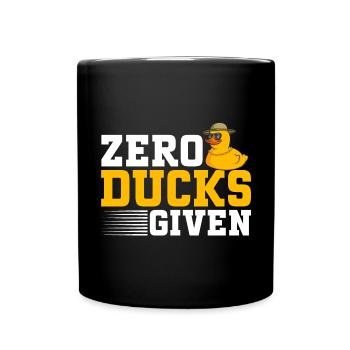 Canard en caoutchouc Canard en caoutchouc - Mug uni - noir - Devant