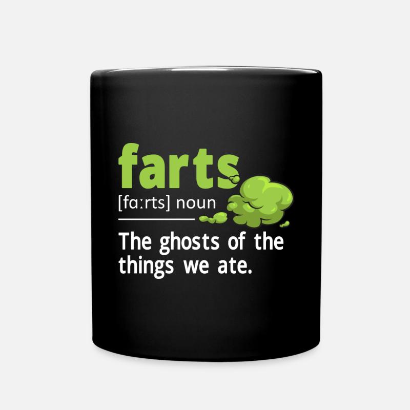 Furz Furzen Pupsen - Tasse einfarbig - Schwarz
