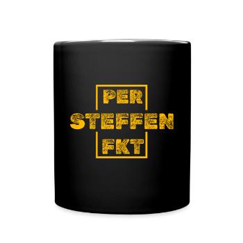 Steffen - Tasse einfarbig - Schwarz - Vorne