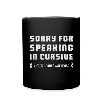 Voix drôle de sensibilisation à la maladie de Parkinson - Mug uni - noir - Devant