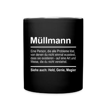 Dustman - Full Colour Mug - black - Front