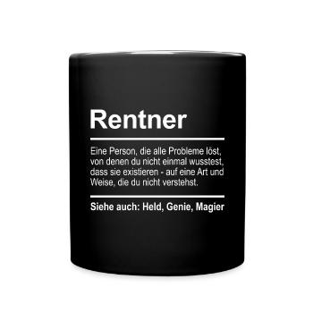 Pensioner - Full Colour Mug - black - Front