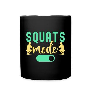 Fitness Fanatics Squats Mode On Calisthenics Gym - Full Colour Mug - black - Front