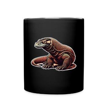 Komodo Dragon - Tasse einfarbig - Schwarz - Vorne