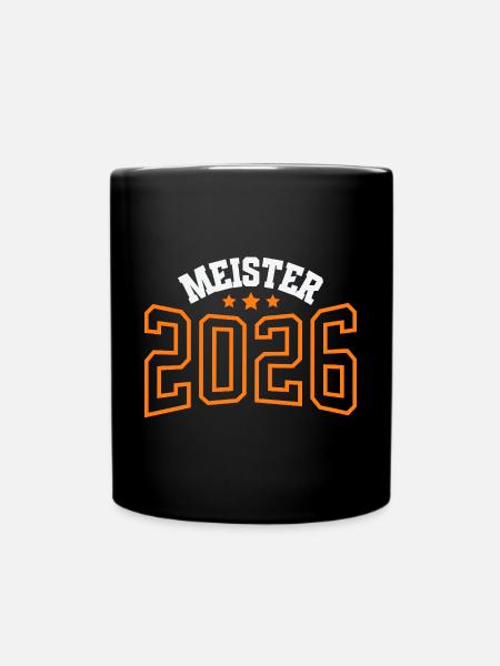 Meister 2026 - Tasse einfarbig - Schwarz