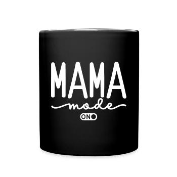 Mama Mode On - Full Colour Mug - black - Front