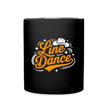 Line Dance mein Hobby - meine Passion - mein Ding - Tasse einfarbig - Schwarz - Vorne