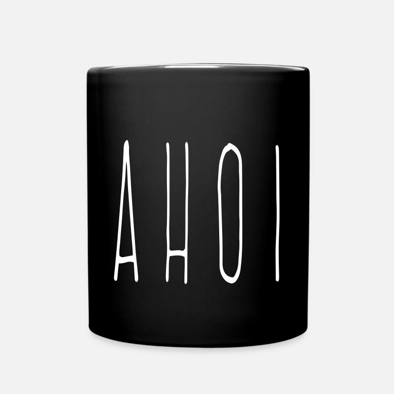 Ahoi - Tasse einfarbig - Schwarz