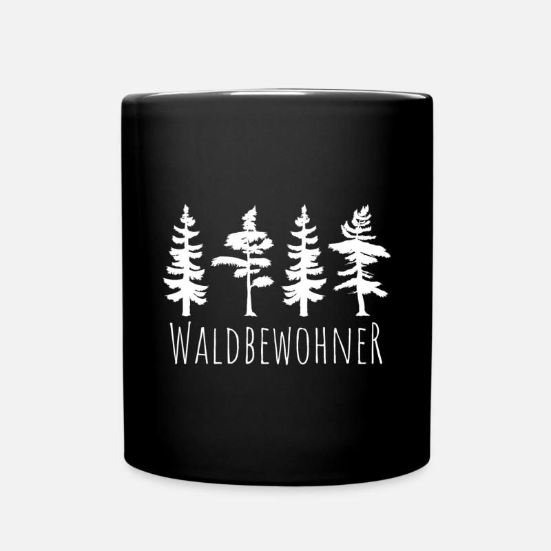 Tree trees conifer forest gift - Full Colour Mug - black