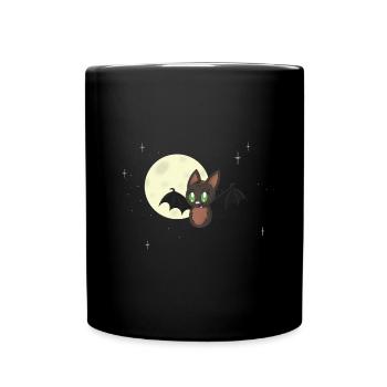 Chauve-souris kawaii - Mug uni - noir - Devant