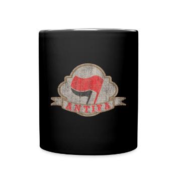 FLAGGEN DER ANTIF - Tasse einfarbig - Schwarz - Vorne