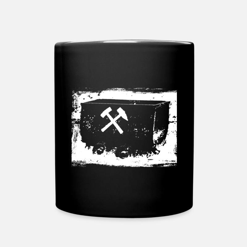 Bergbau Bergmann Lore Ruhrgebiet - Tasse einfarbig - Schwarz