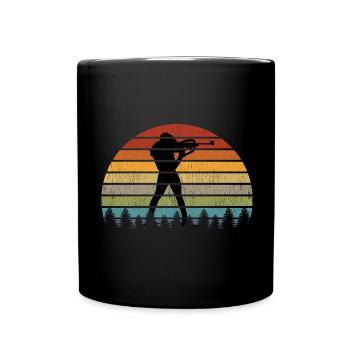 Biathlon Biathlete Figure Winter Sports Gift - Full Colour Mug - black - Front