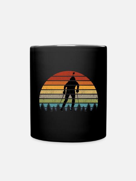 Biathlète Figure Biathlon Cadeau Sports d’hiver - Mug uni - noir