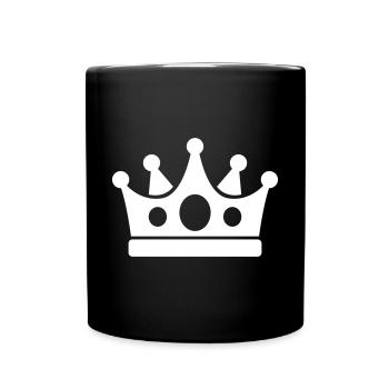 Symbole de la couronne - Mug uni - noir - Devant
