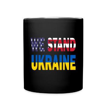 Amérique États-Unis Nous soutenons l’Ukraine Zelensky - Mug uni - noir - Devant