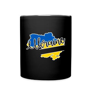 Ukraine Country - Full Colour Mug - black - Front