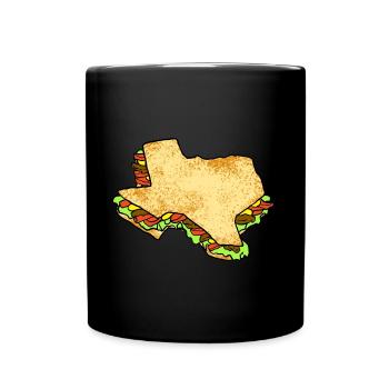 Fajita Map Design pour les amoureux du Texas - Mug uni - noir - Devant