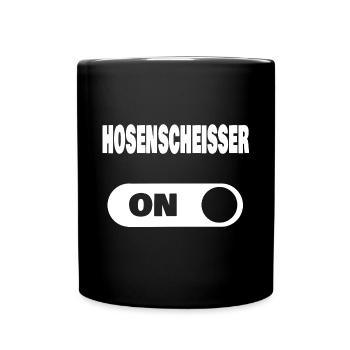 On hosenscheisser - Tasse einfarbig - Schwarz - Vorne