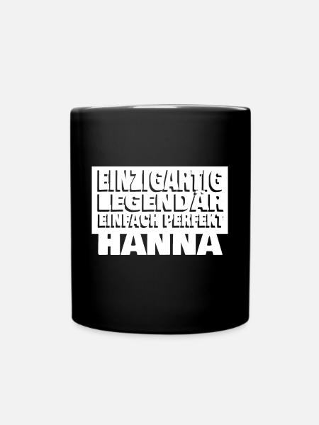 Hanna - Tasse einfarbig - Schwarz