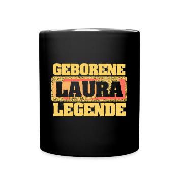 Laura - Tasse einfarbig - Schwarz - Vorne