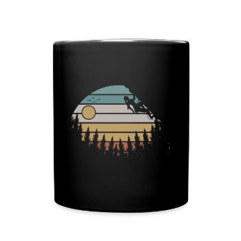 Retro Climbing Girls Climber Bloc - Mug uni - noir - Devant