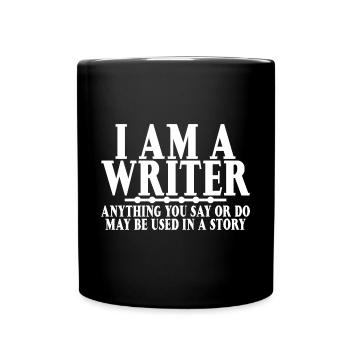 Tout ce que vous dites ou faites peut être utilisé dans une histoire 16 - Mug uni - noir - Devant