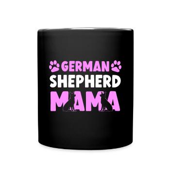 German Shepherd Mama Mother - Full Colour Mug - black - Front