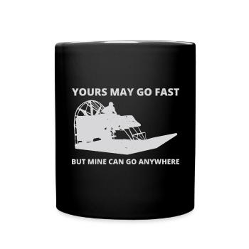 Airboat Fanboat Airboating Planeboat Bateau de marais - Mug uni - noir - Devant