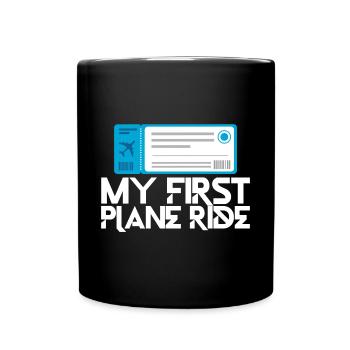 Mon premier trajet en avion 32 - Mug uni - noir - Devant